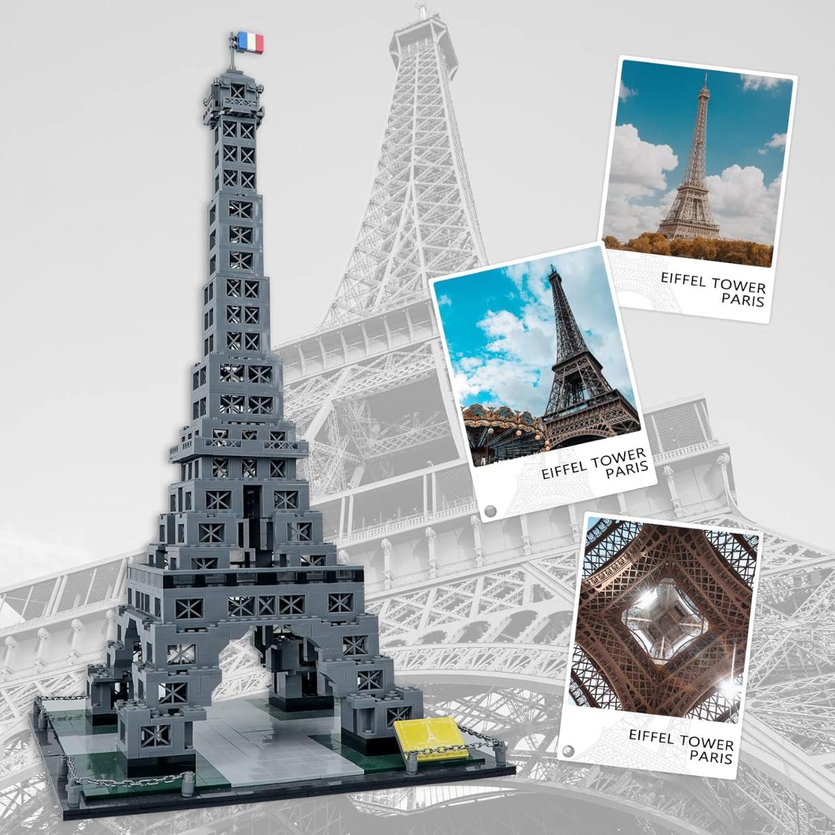 Eiffel Tower Building Block Toys Paris Architecture 3D Model Set for Adult and Kids |1820Pcs- LXA437 - Evergreen Wholesale