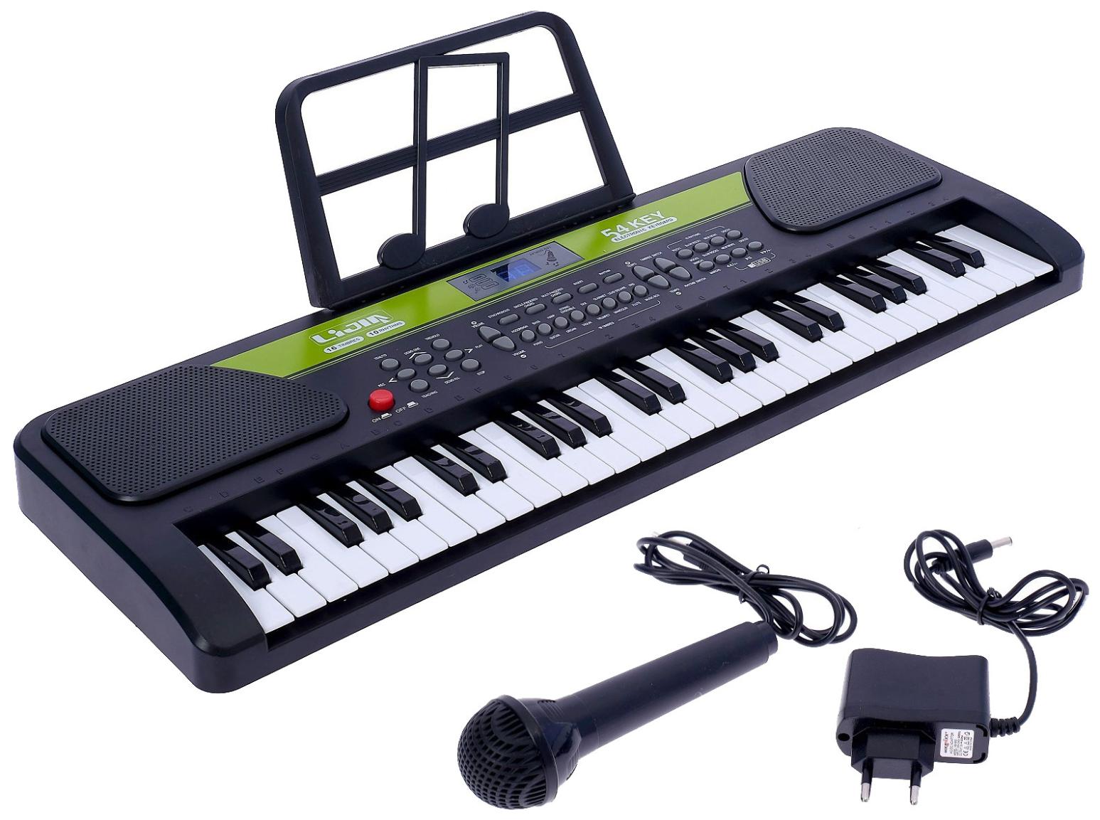 54 Key Electronic Keyboard Piano with Microphone-32809 - Evergreen Wholesale