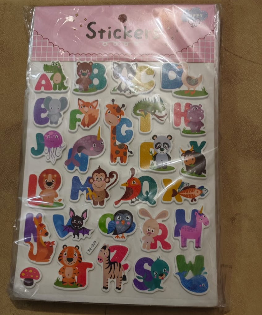 EVA Sticker Sheets – Assorted Foam Stickers Featuring Alphabets, Numbers, Vehicles, Characters & More

Make learning and decorating extra fun with our EVA Sticker Sheets, packed with colorful mixed designs including alphabets, numbers, vehicles, cartoon characters, and more! Each sheet is made from high-quality, soft EVA foam, making them safe, lightweight, and easy to peel and stick on walls, notebooks, craft projects, and classroom displays.

Perfect for teachers, parents, and creative kids, these foam st