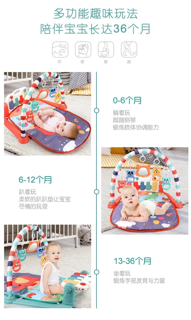 Evergreen Baby Tummy Time Activity Play Mat with Interactive Music Keyboard - Evergreen Wholesale