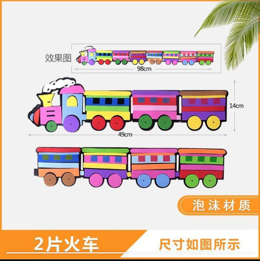 Classroom EVA Train – Colorful Wall Décor for Nurseries & Kindergarten Classrooms

Brighten up learning spaces with our Classroom EVA Train, a fun and colorful wall decoration set made from high-quality EVA foam. Designed especially for schools, nurseries, and kindergartens, this cheerful train-themed décor adds charm and creativity to classrooms, corridors, and activity areas.

Durable, lightweight, and easy to stick, each piece is made with attention to detail and vibrant colors that grab kids’ attention 