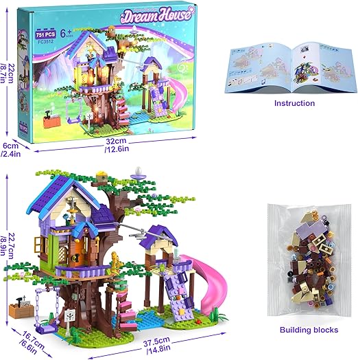 Tree house Building Blocks Set | 764pcs- FC3512 - Evergreen Wholesale