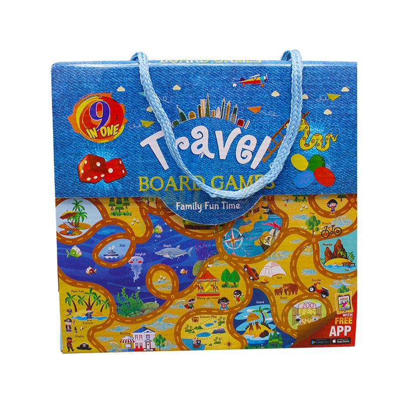 9 in 1 Holiday Family Travel Fun Board Games - Evergreen Wholesale