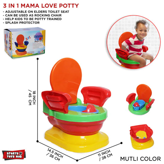 Mama Love 3 in 1 Potty Seat for Kids - Evergreen Wholesale