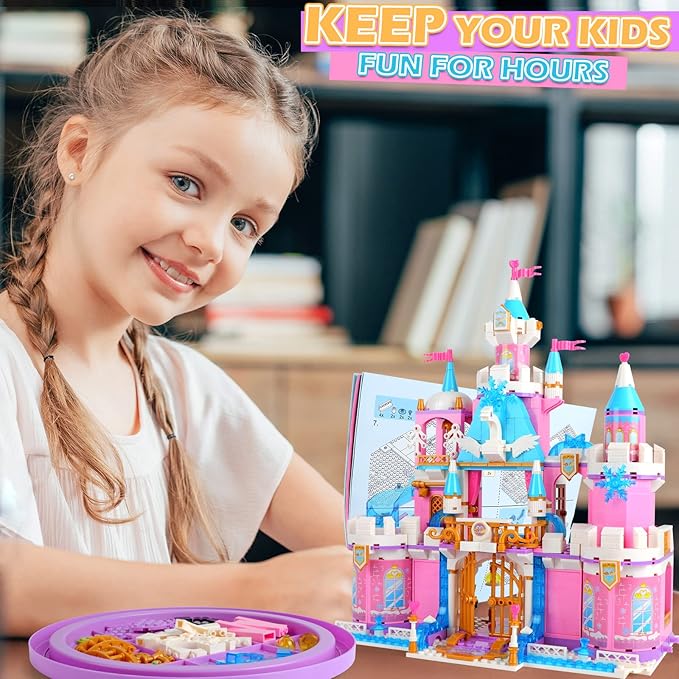 Swan Lake Castle Building Blocks Set | 883PCS- LXA451 - Evergreen Wholesale