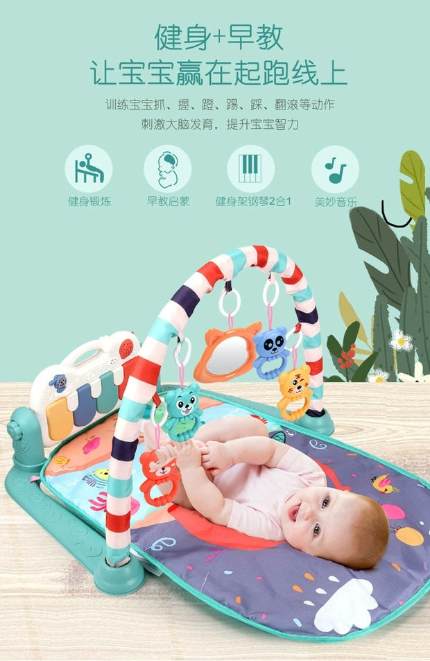 Evergreen Baby Tummy Time Activity Play Mat with Interactive Music Keyboard - Evergreen Wholesale