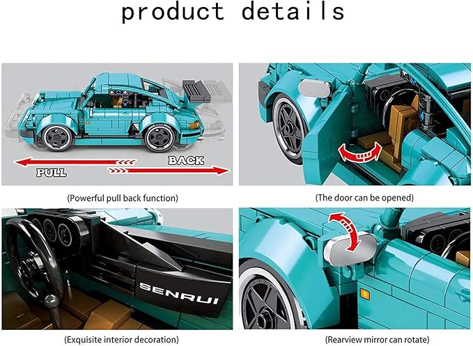 Porsche Supercar Building Blocks | 717PCS- SY8310 - Evergreen Wholesale